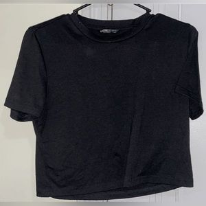 Shein Black Crop Top Size M